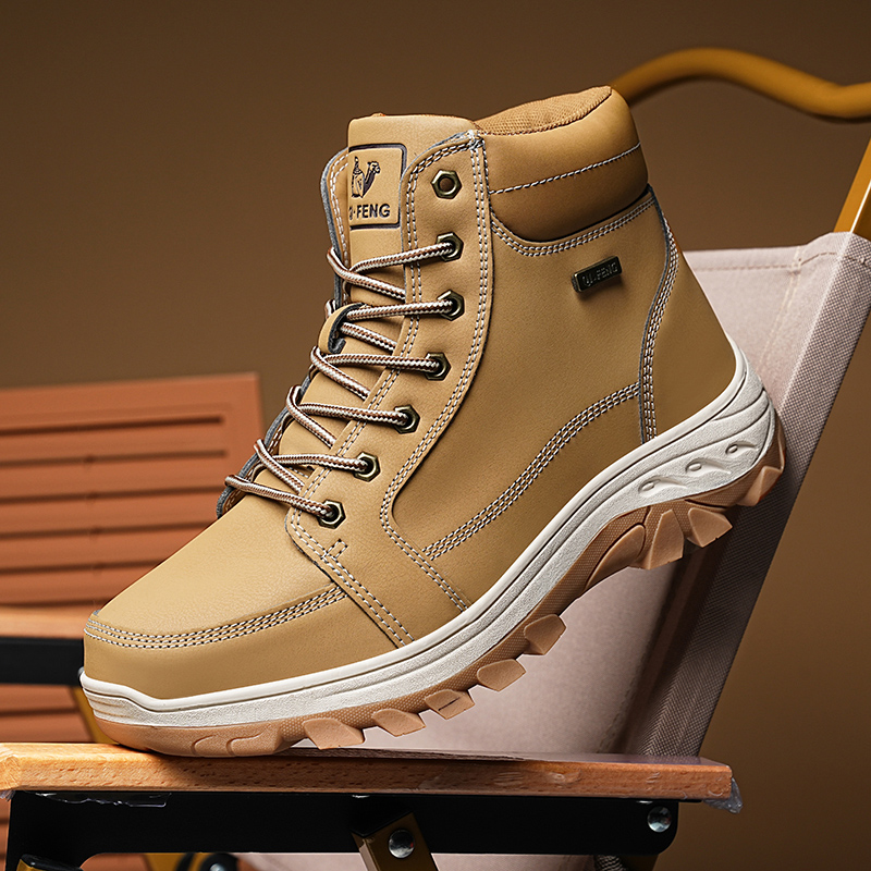 Men'S Shoes Yellow And Black - Мужские зимние ботинки для активного отдыха,