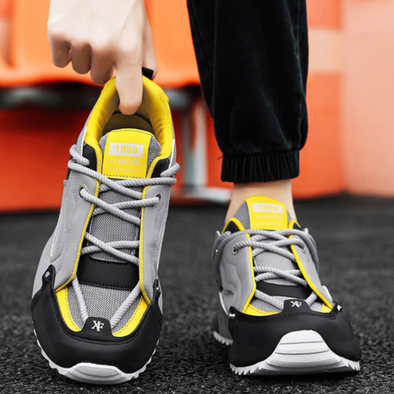Men'S Shoes Yellow And Black - Серые, черные и желтые массивные кроссовки