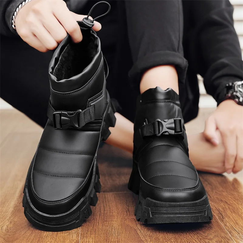 Men Shoes Online - Мужские зимние толстые теплые зимние ботинки,