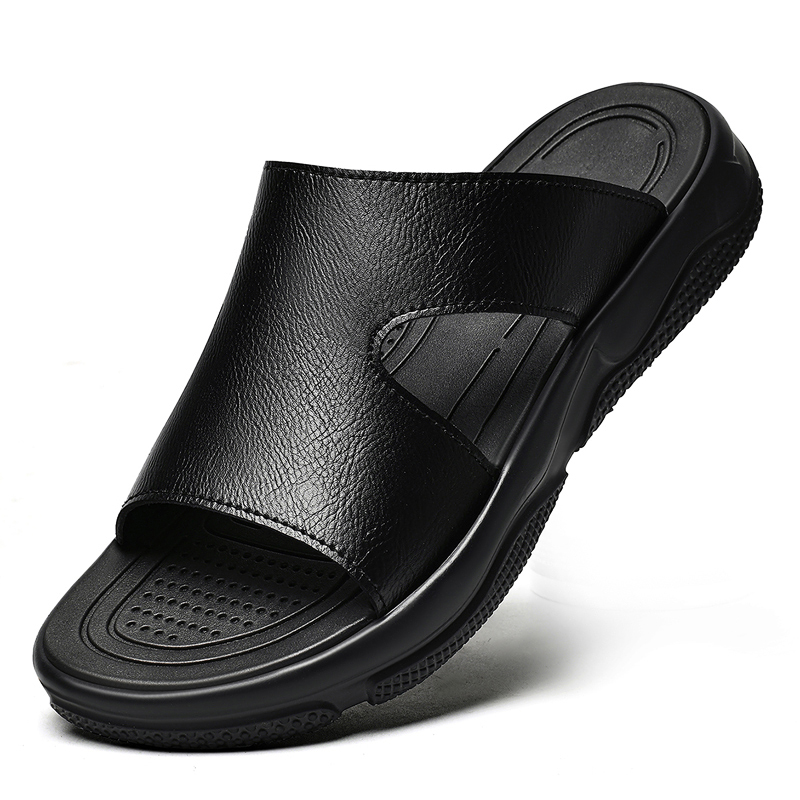 Мужские кожаные сандалии-шлепа – обзор и цена Men'S Shoes Qn
