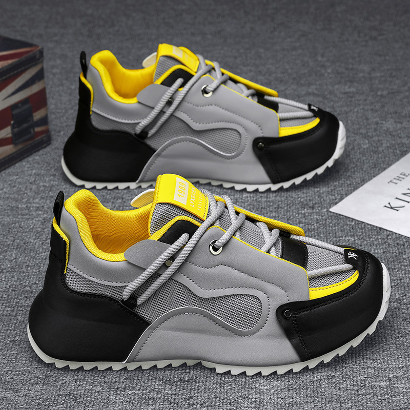 Серые, черные и желтые массивн – обзор и цена Men'S Shoes Yellow And Black