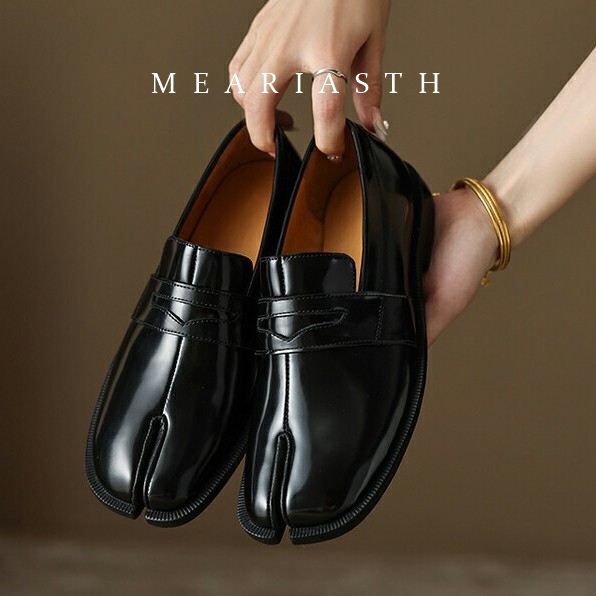 Черные лоферы таби из лакирова – обзор и цена Men'S Shoes Qn