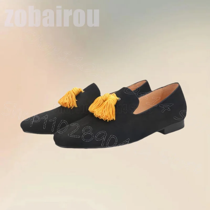 Мужские лоферы из черной замши – обзор и цена Men'S Shoes Yellow And Black
