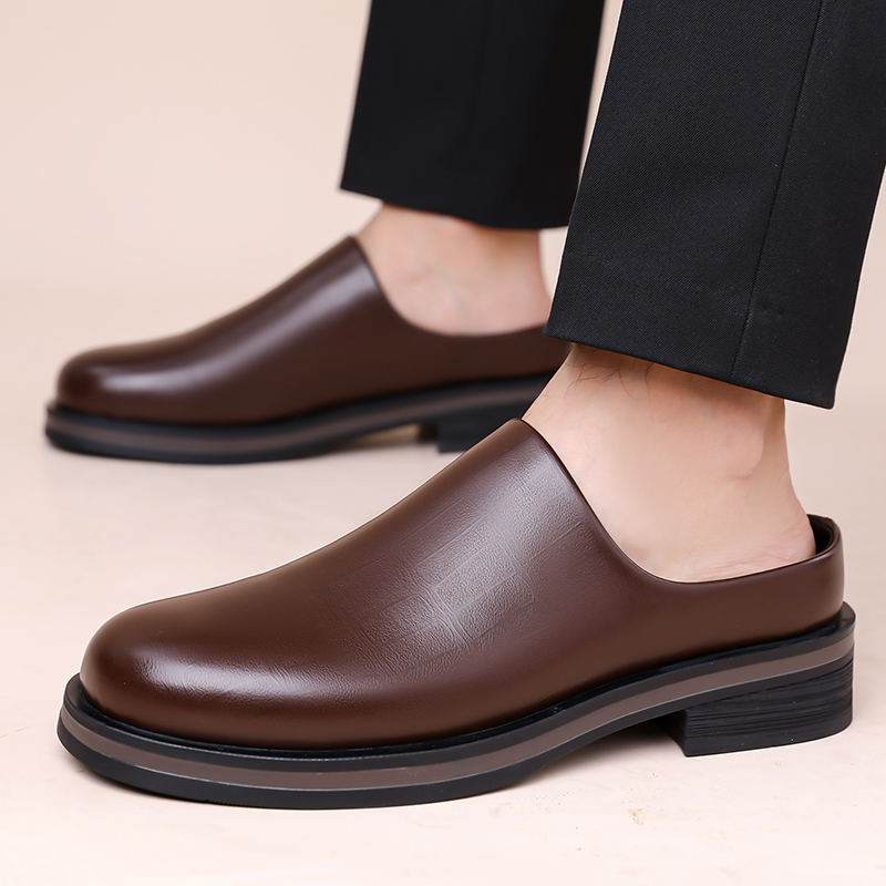 Мужские слипоны-мюли, глянцевы – обзор и цена Men'S Shoes Qn